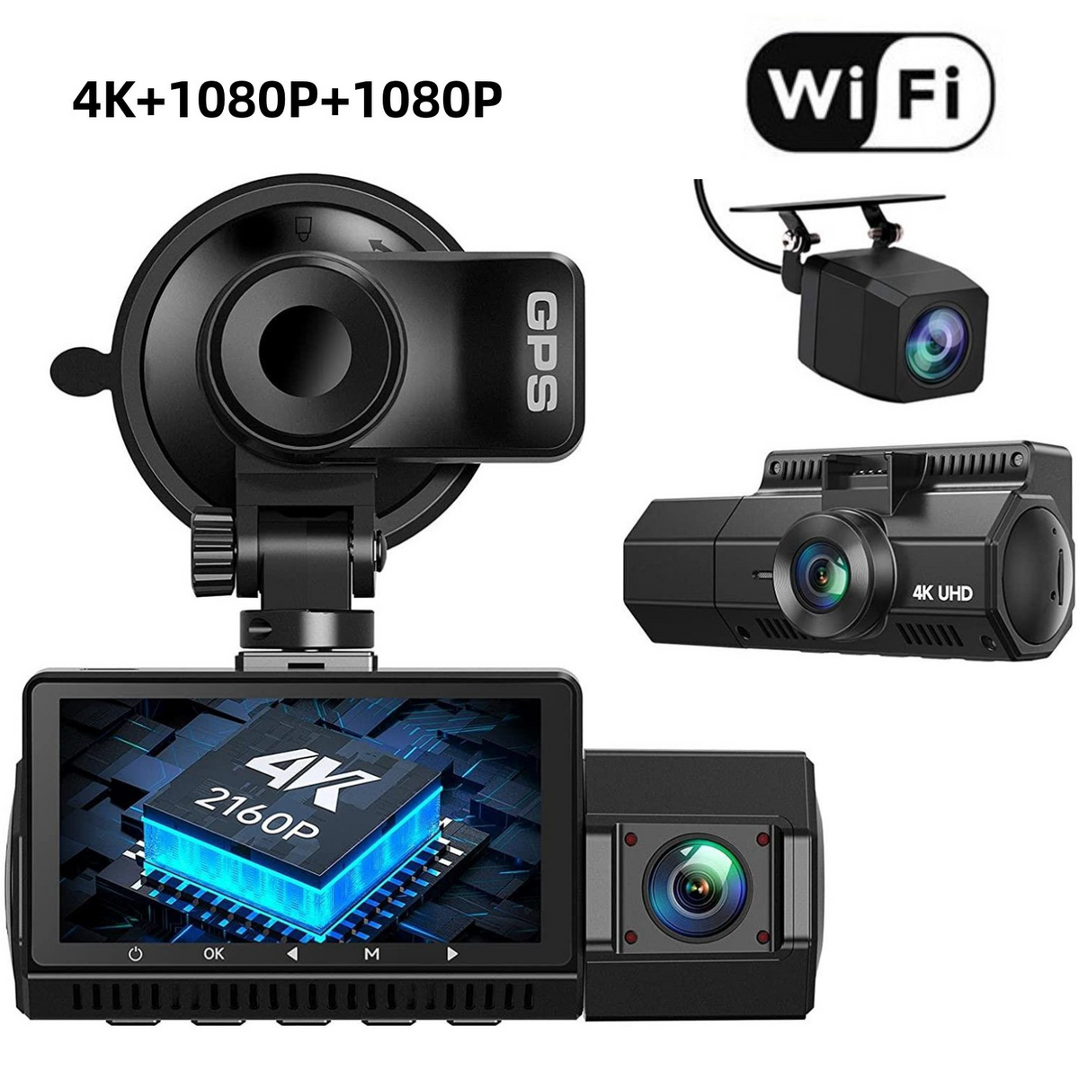 Dashcam WiFi 4K Professionale per Camion